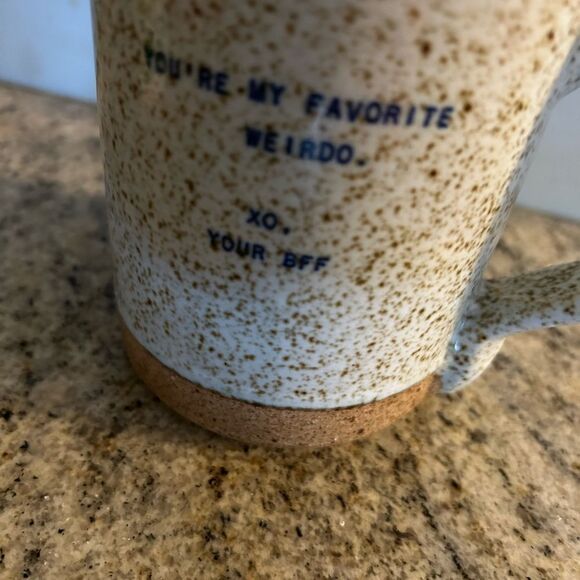 Sugarboo & Co NEW you’re my favorite weirdo Quote Pottery Mug 16 fl oz Cup - Picture 2 of 6